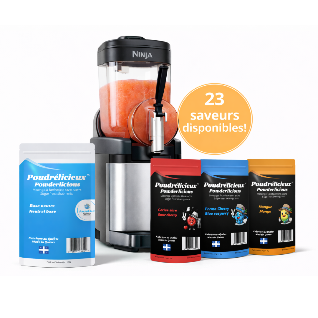 Base et saveur pour Slush sans sucre - Poudrélicieux