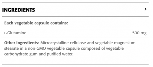 L-Glutamine Capsules · 500 mg - New Roots Herbal 