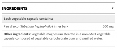 Pau d’Arco Taheebo capsules · 500 mg - New Roots Herbal 