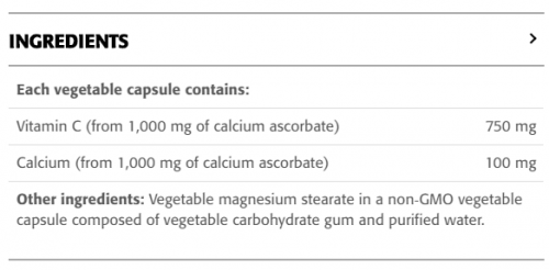 Vitamin C Calcium Ascorbate capsules *1000mg - New Roots Herbal 