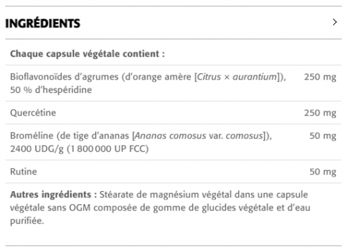 Quercétine Complexe de Bioflavonoïdes (250 mg de quercétine) - New Roots Herbal 