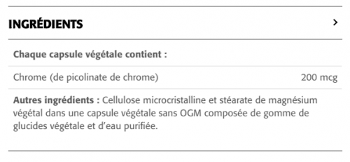 Chrome (Picolinate) 200 mcg