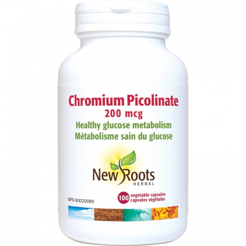 Chromium Picolinate 200 mcg - New Roots Herbal 