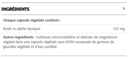 Alpha Lipoïque 125 mg - New Roots Herbal 