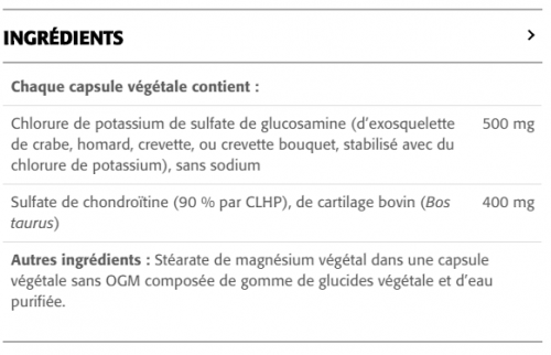 Chondroïtine et Glucosamine - New Roots Herbal 