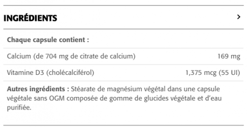 Calcium (Citrate) et Vitamine D - New Roots Herbal 