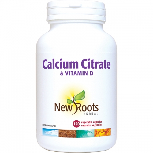 Calcium Citrate & Vitamin D - New Roots Herbal 