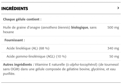 Huile d’Onagre 500 mg - New Roots Herbal 