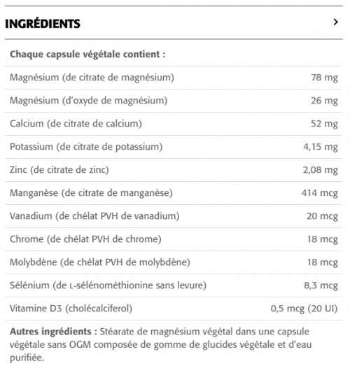 Calcium Magnésium Citrate Avec zinc, potassium, sélénium - New Roots Herbal 