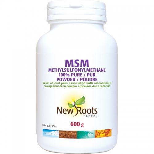 MSM Methylsulfonylmethane · 100% Pure · Powder - New Roots Herbal 