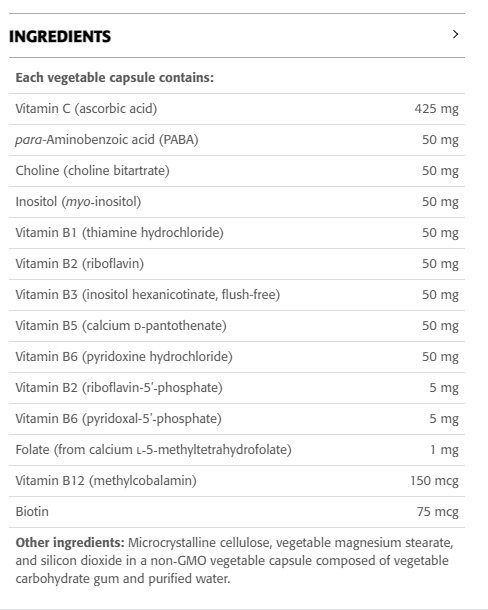 Ultra Stress B Complex 50 mg + Vitamin C - New Roots Herbal 