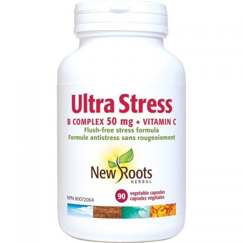 Ultra Stress B Complex 50 mg + Vitamin C - New Roots Herbal 