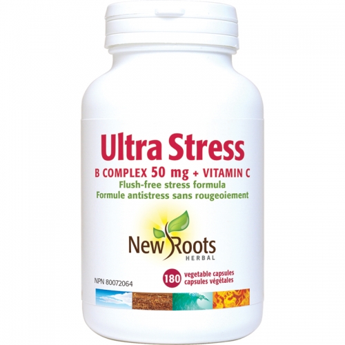 Ultra Stress B Complex 50 mg + Vitamin C - New Roots Herbal 