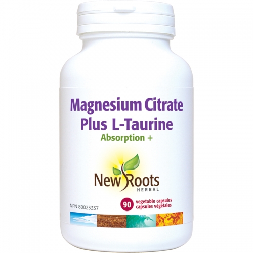 Magnesium Citrate Plus L-Taurine - New Roots Herbal 