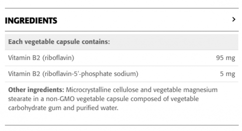 Vitamin B2 Riboflavin 100 mg - New Roots Herbal 