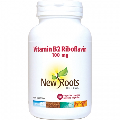 Vitamin B2 Riboflavin 100 mg - New Roots Herbal 