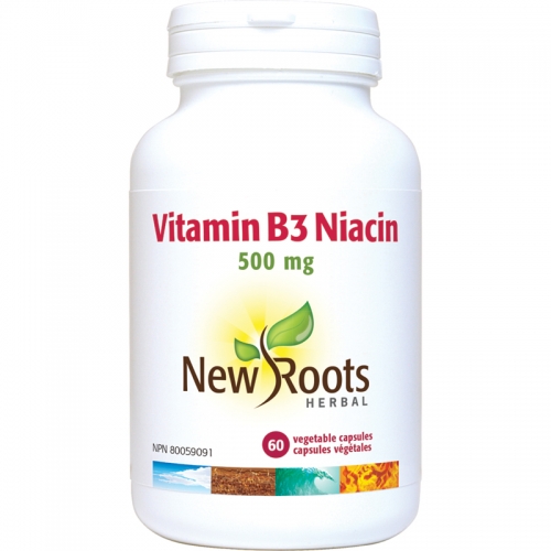 Vitamin B3 Niacin 500 mg - New Roots Herbal 