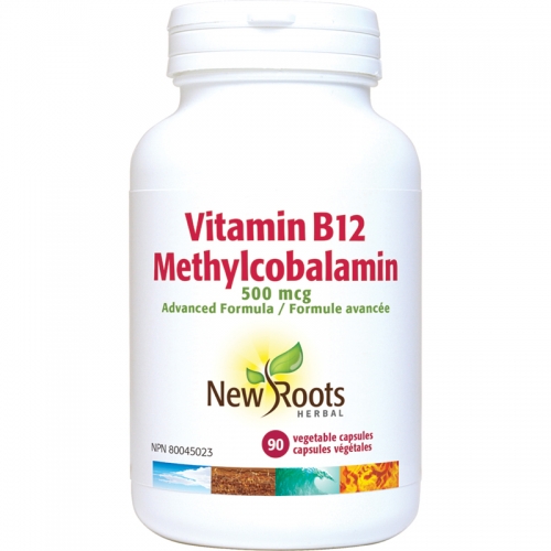 Vitamin B12 Methylcobalamin 500 mcg - New Roots Herbal 