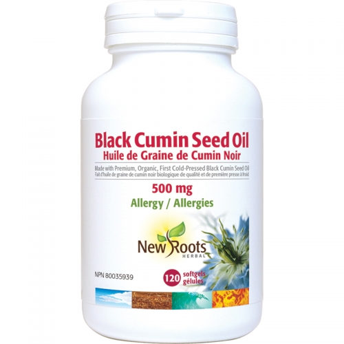 Huile de Graine de Cumin Noir 500 mg - New Roots Herbal 