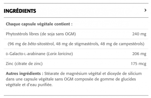 Super Immune Stérols et Stérolines avec Arabinogalactane - New Roots Herbal 