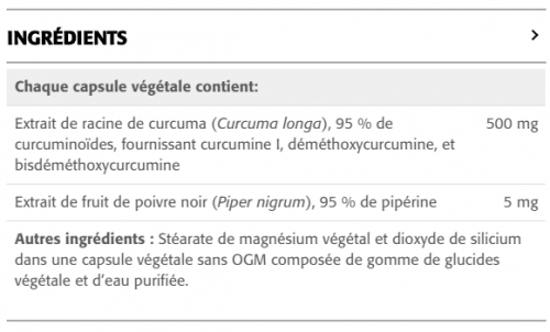 Curcumine avec Pipérine - New Roots Herbal 