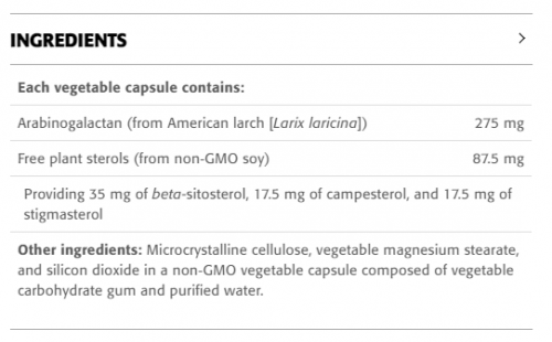 Sterols & Sterolins with Arabinogalactan - New Roots Herbal 