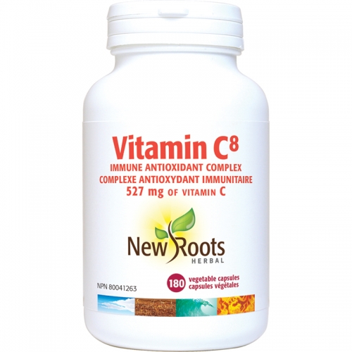 Vitamin C⁸ (Capsules) 527 mg of Vitamin C - New Roots Herbal 