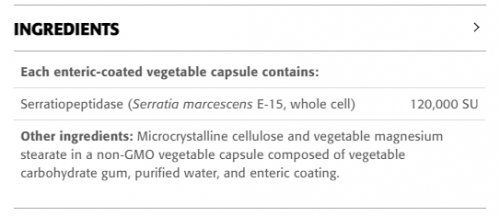 Serratiopeptidase 120,000 SU - New Roots Herbal 