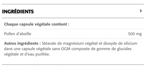 Pollen d’Abeille 500 mg - New Roots Herbal 