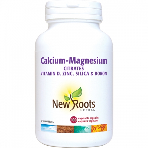 Cal-Mag Citrates Vitamin D, Zinc, Silica, and Boron - New Roots Herbal 