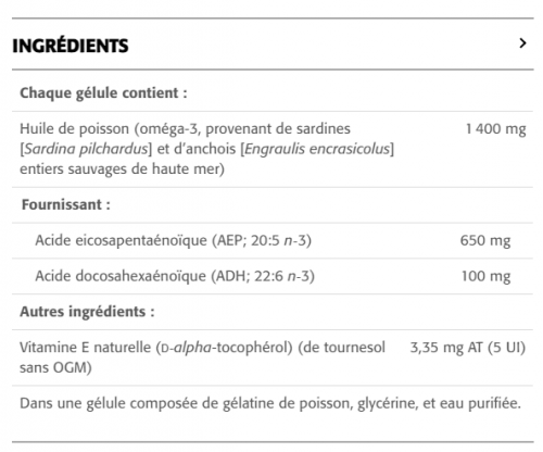 Oméga Joie AEP 650 mg / ADH 100 mg - New Roots Herbal 