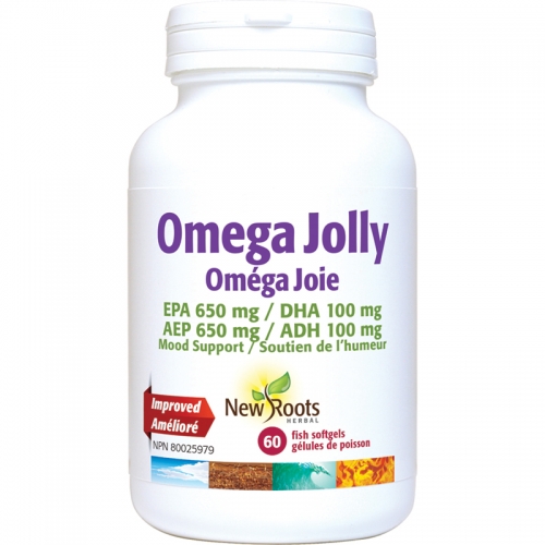 Omega Jolly EPA 650 mg / DHA 100 mg - New Roots Herbal 