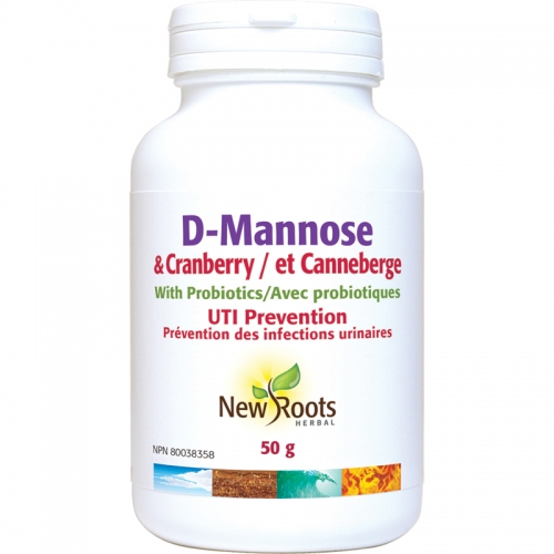 D-Mannose & Cranberry With Probiotics - New Roots Herbal 