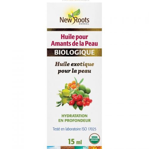 Huile pour Amants de la Peau Certifiée biologique - New Roots Herbal 