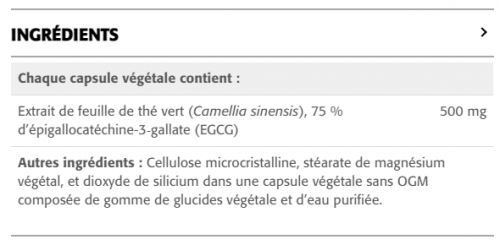 Thé Vert 500 mg – 75 % d’EGCG - New Roots Herbal 