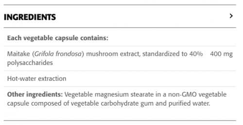 Maitake Extract · 40% Polysaccharides · 400 mg - New Roots Herbal 