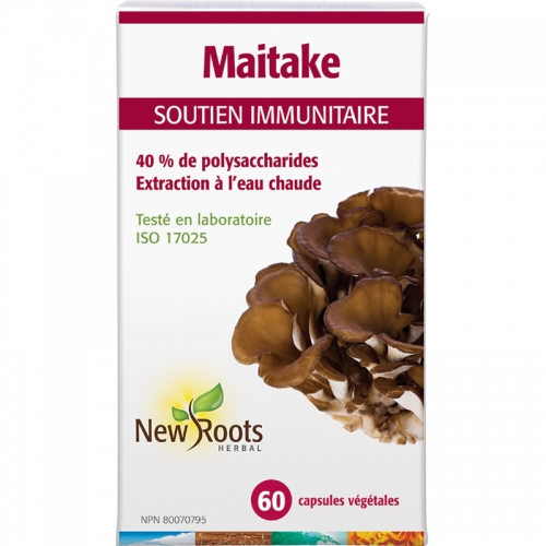 Maïtake (Extrait) 40 % de polysaccharides · 400 mg par capsule - New Roots Herbal