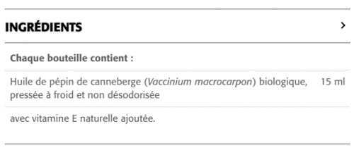 Huile de Pépin de Canneberge Certifiée biologique - New Roots Herbal 