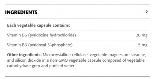 Vitamin B6 25 mg - New Roots Herbal 