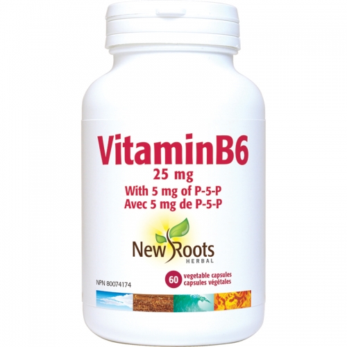 Vitamin B6 25 mg - New Roots Herbal 