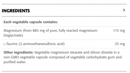 Pure Magnesium Bisglycinate 115 mg + Taurine - New Roots Herbal 