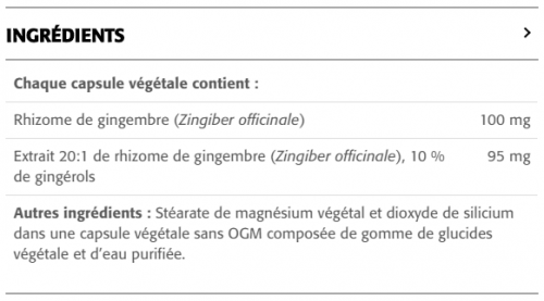 Gingembre 195 mg · 10 % de gingérols - New Roots Herbal 