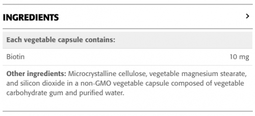 Biotin · 10 mg (10 000 mcg) - New Roots Herbal 