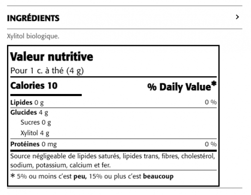 Sweet ’n Clean Xylitol · Biologique - New Roots Herbal 