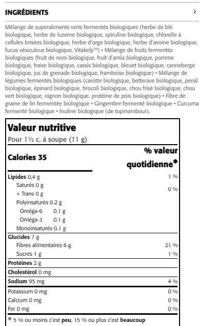 Superaliments Fermentés + Inuline d'artichaut - New Roots Herbal 