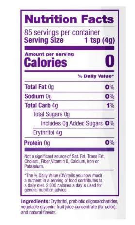 Édulcorant Naturel (sweetener) 340g