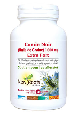 Huile de Graine de Cumin Noir 1000 mg - New Roots Herbal