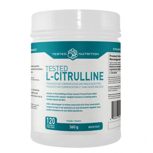 Tested Nutrition L-Citrulline Poudre et Capsules