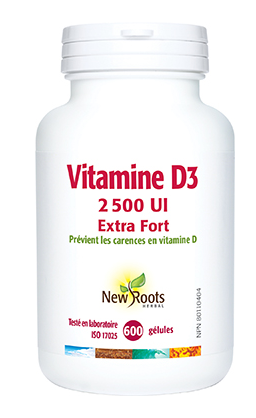 Vitamin D3 2,500 IU Extra Strength (softgels) - New Roots Herbal