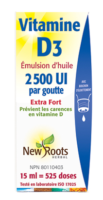 Vitamin D3 2,500 IU Extra Strength (liquid) - New Roots Herbal